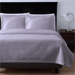 Radiance™ Diamond F/Q Coverlet, Grey